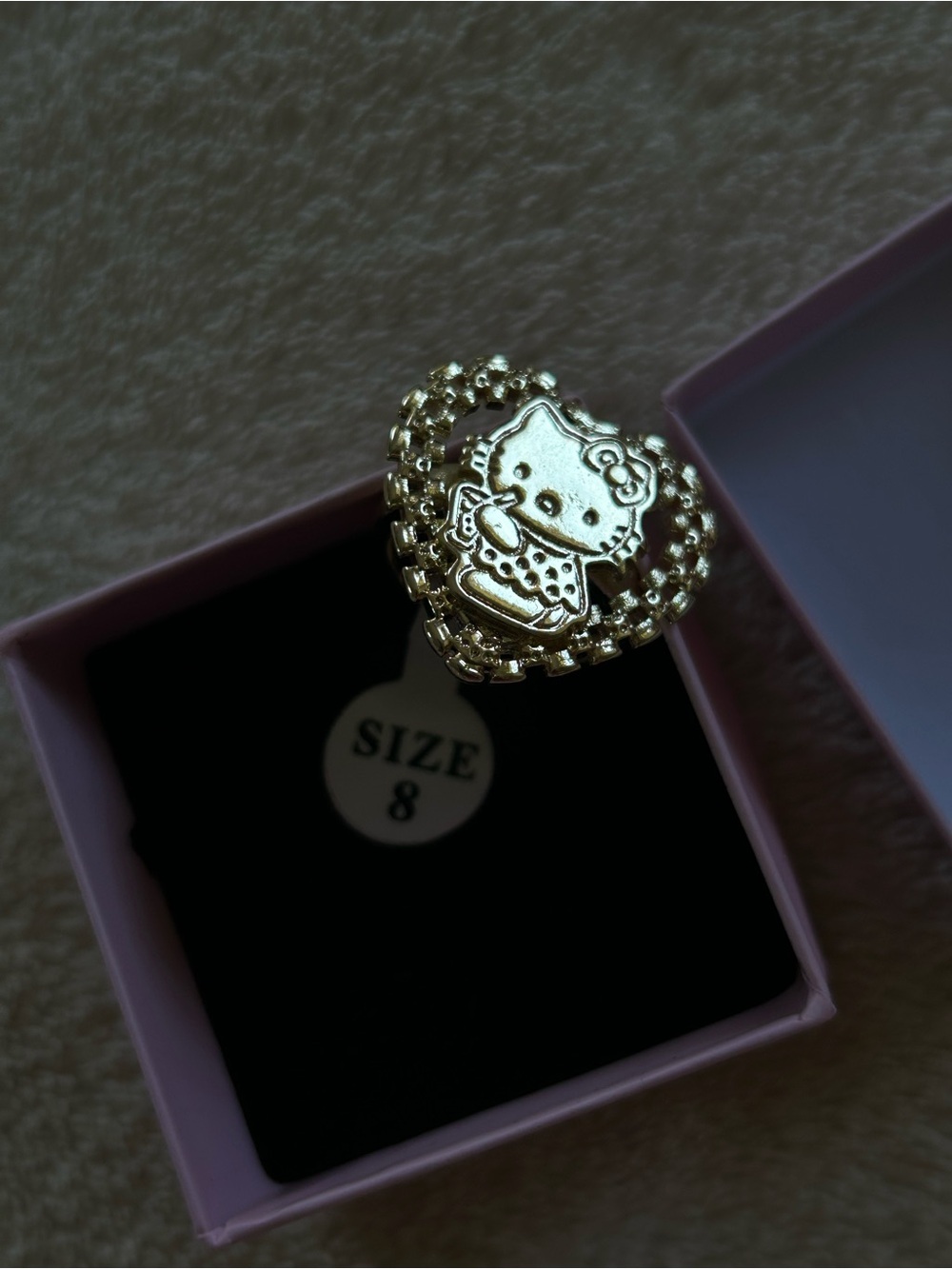 Hello Kitty Gold Plated ring